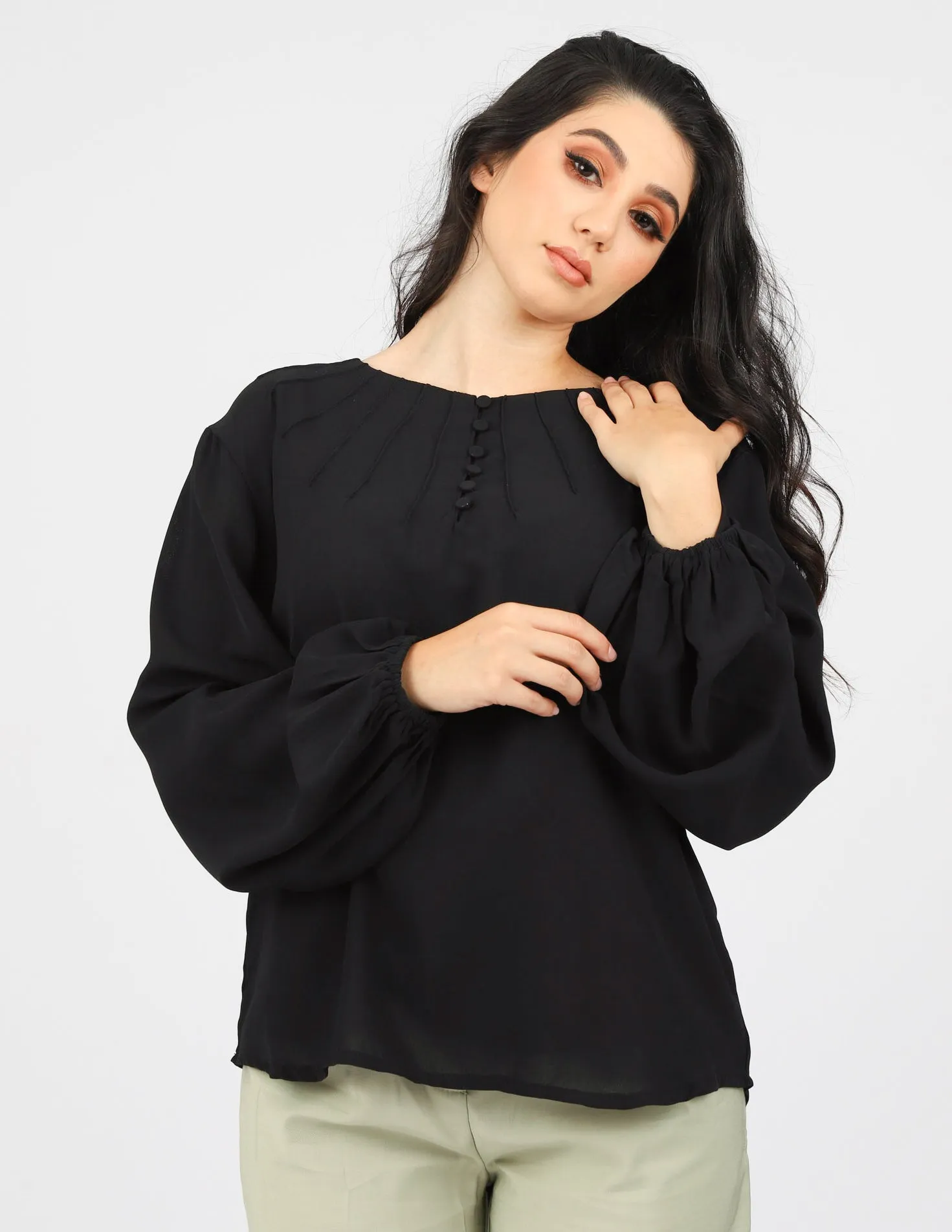 Penny Pintuck Top