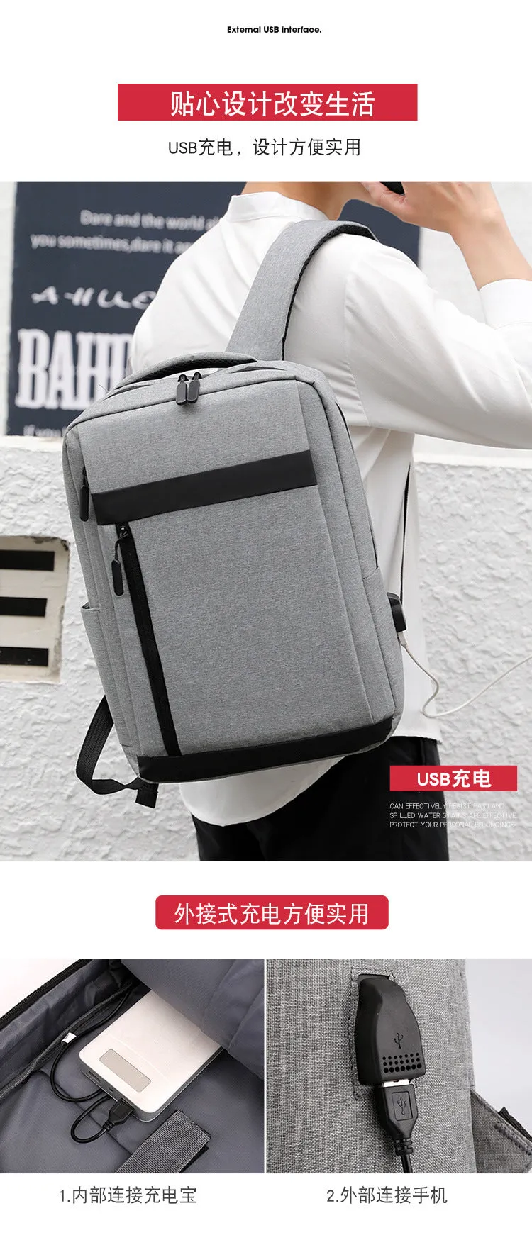 Polyamides Durable Nylon Material Backpack