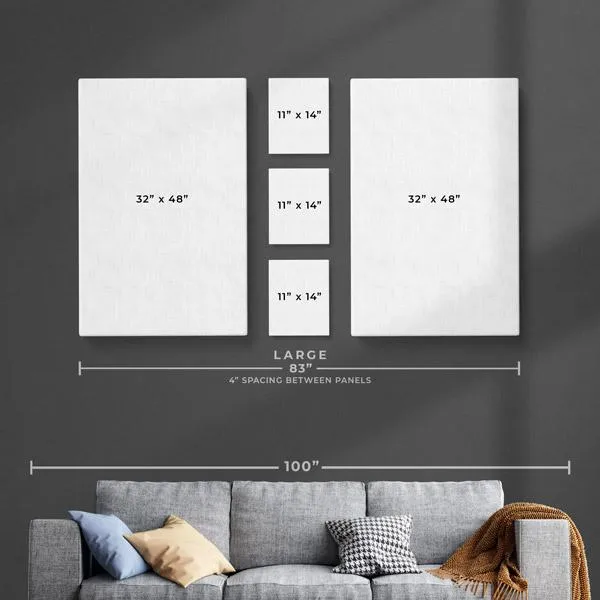 Pop Chic - 5 Canvas Gallery Set - Portrait
