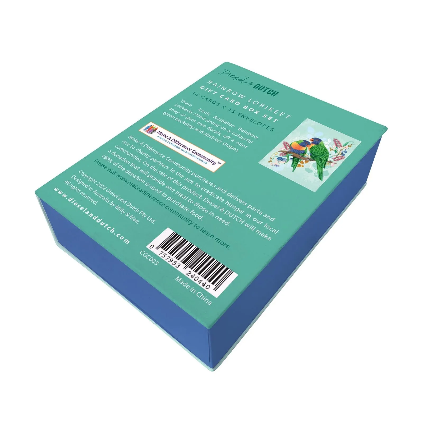 Rainbow Lorikeets Gift Card Box Set