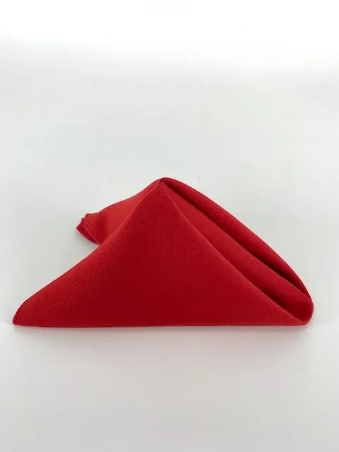 Red Polyester Napkins (10 Count)