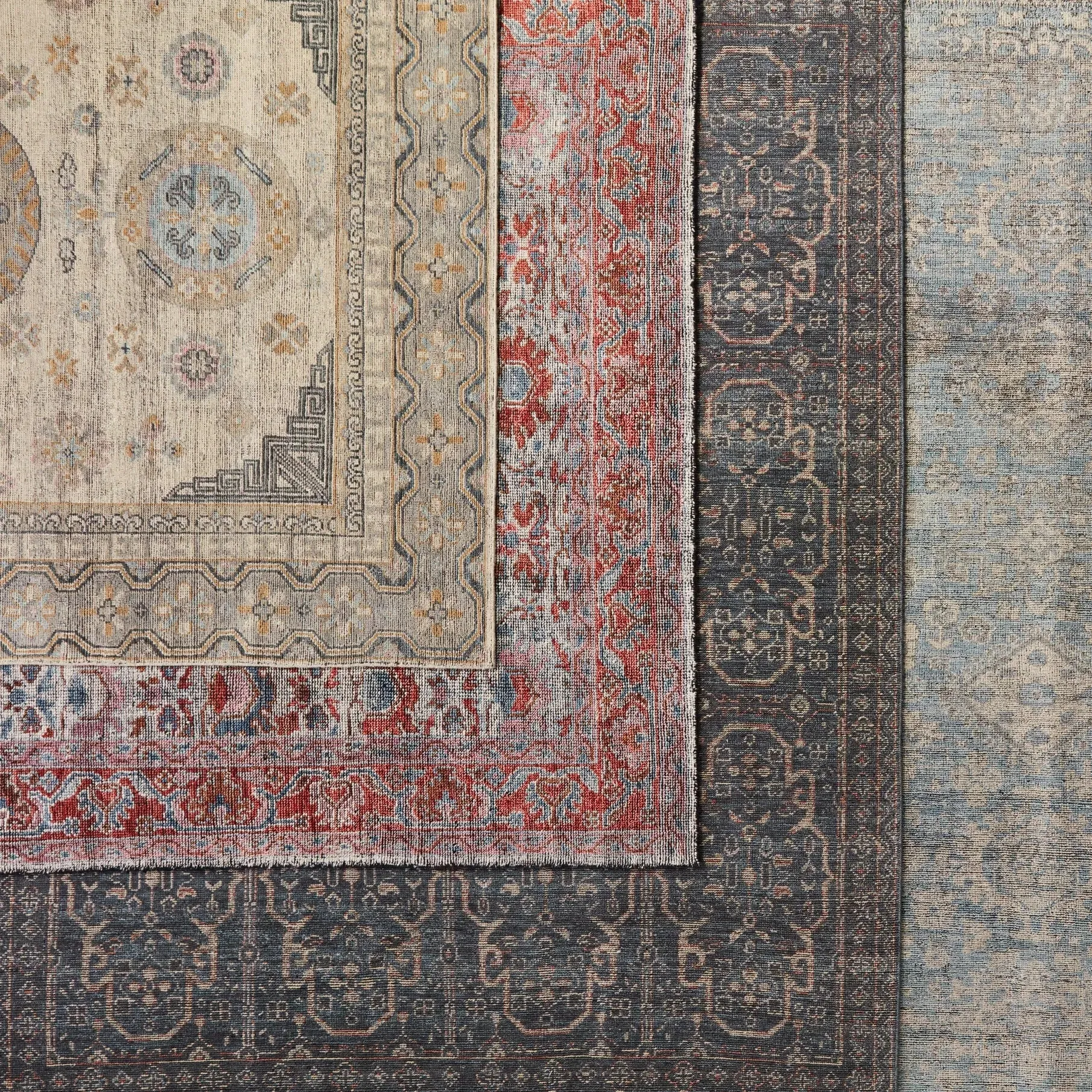 Rhapsody RHA05 Blue/Yellow Rug