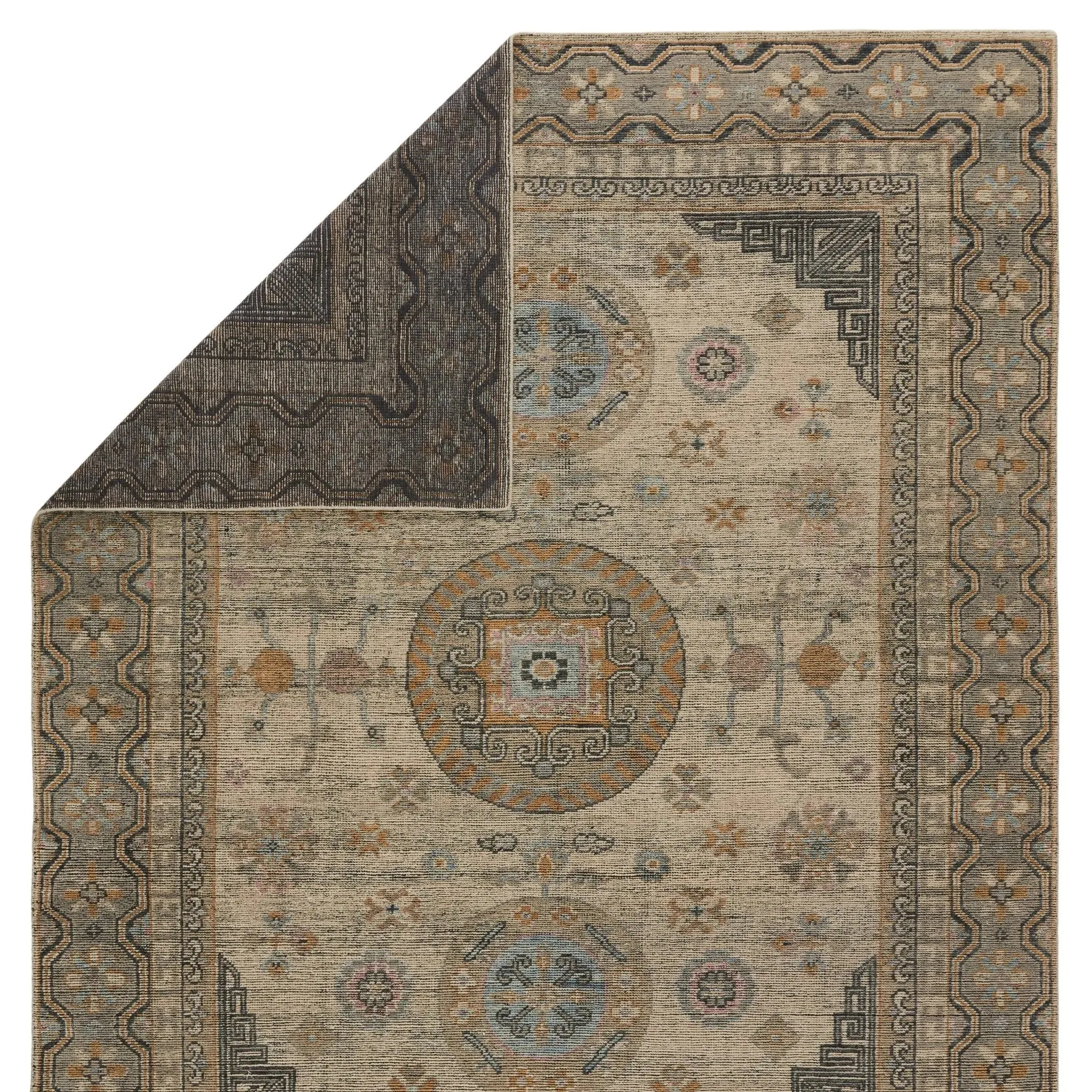 Rhapsody RHA05 Blue/Yellow Rug