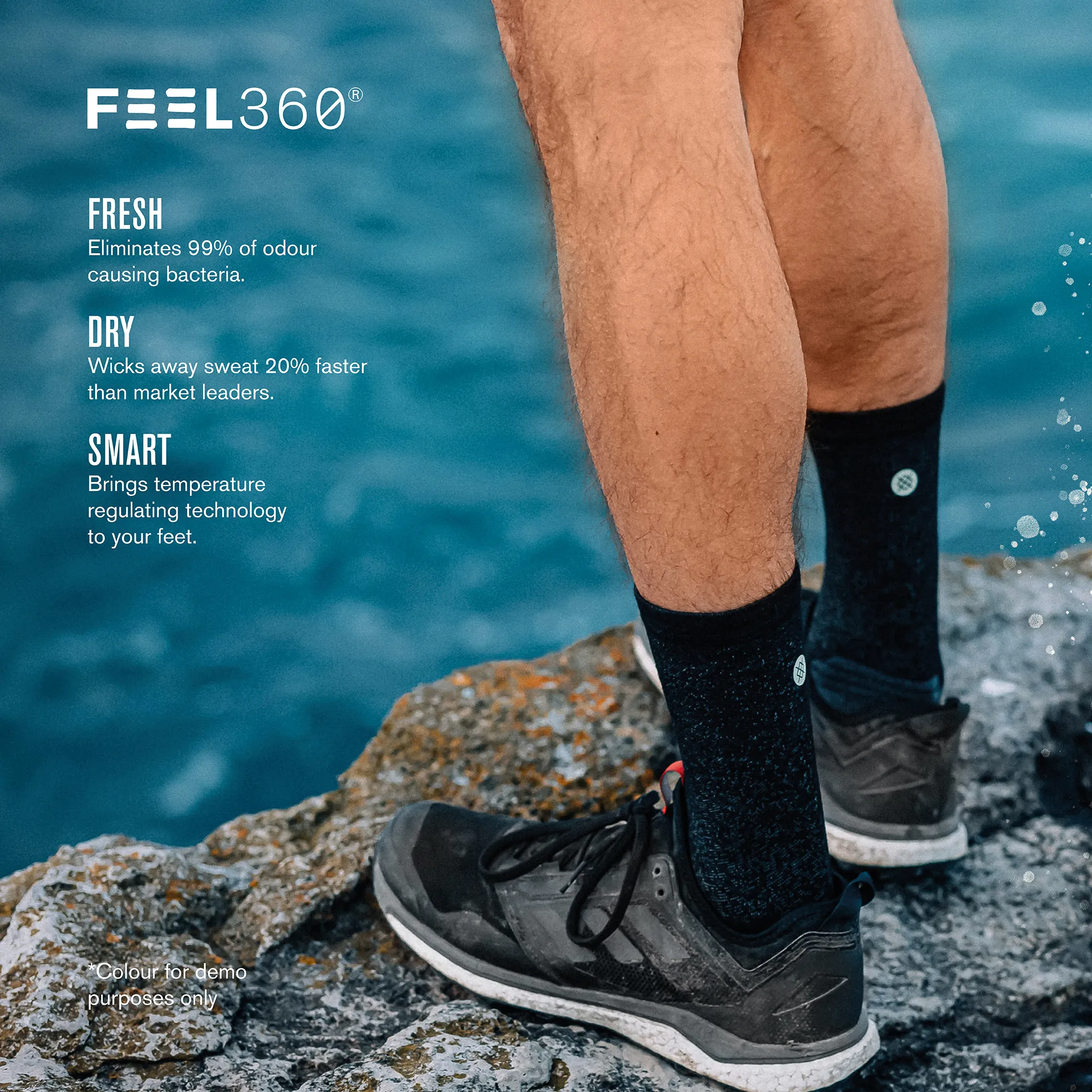 RUN WOOL CREW SOCK