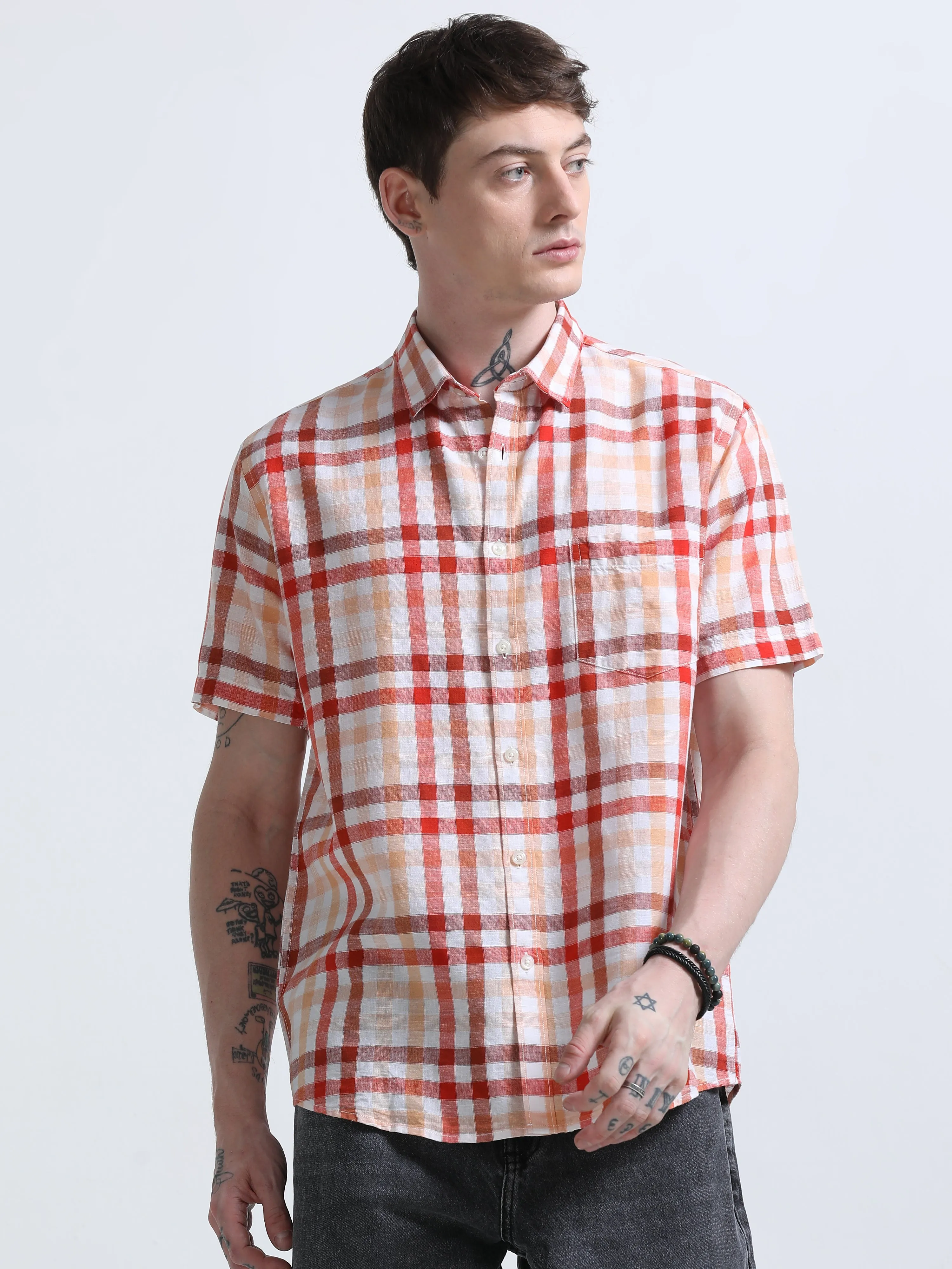 Rune - Relaxed Checks Shirt - Mavrix