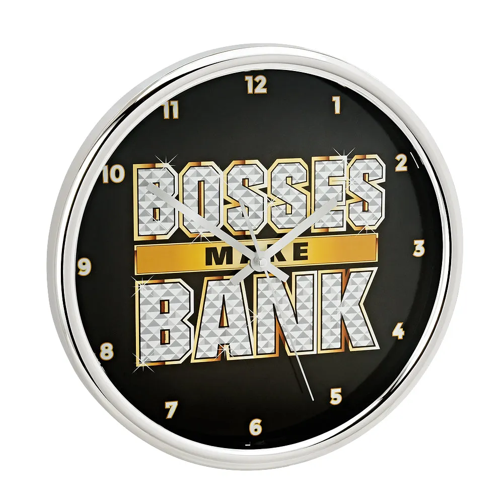 Sasha Banks 12 Chrome Wall Clock