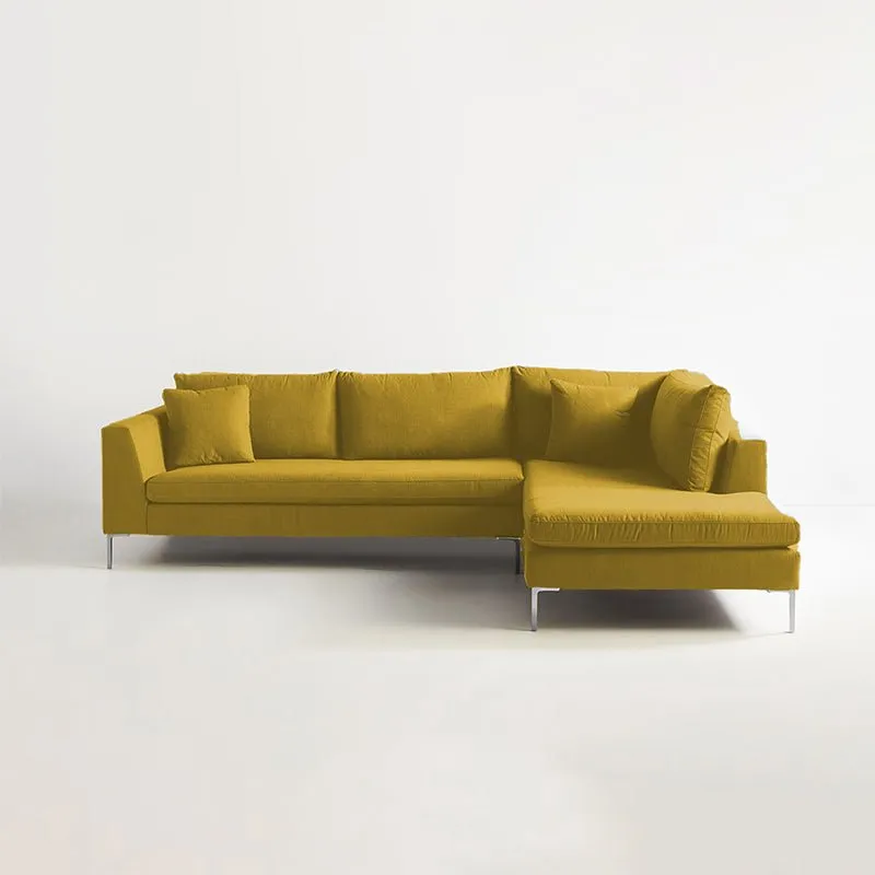 Snowhill 4 Seater Fabric L Shape Sofa For Living Room