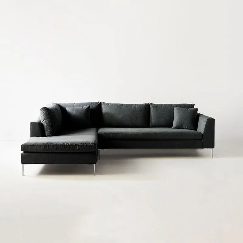 Snowhill 4 Seater Fabric L Shape Sofa For Living Room