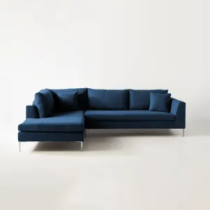 Snowhill 4 Seater Fabric L Shape Sofa For Living Room