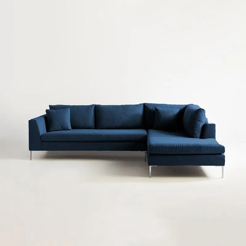 Snowhill 4 Seater Fabric L Shape Sofa For Living Room