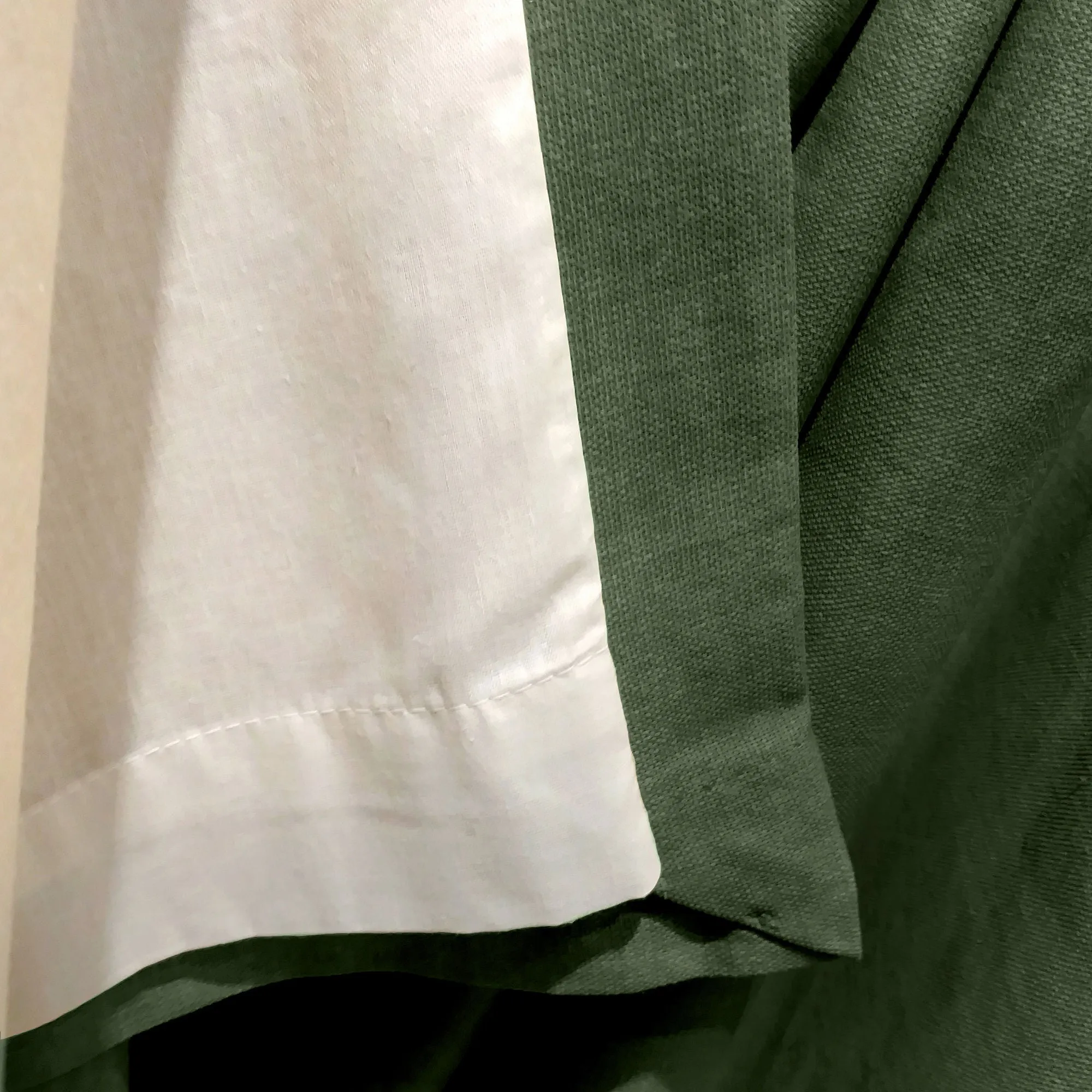 Sorbonne Pair of Eyelet Curtains by Fusion in Bottle Green