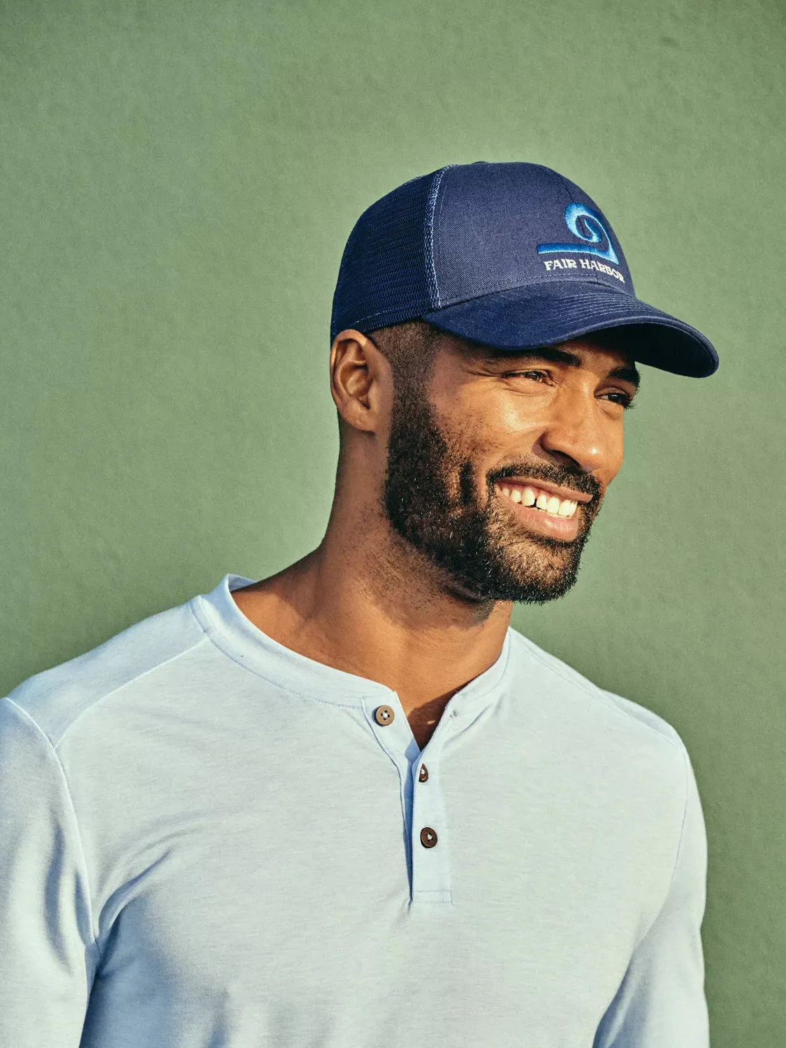 The Maritime Trucker Hat | Navy Wave