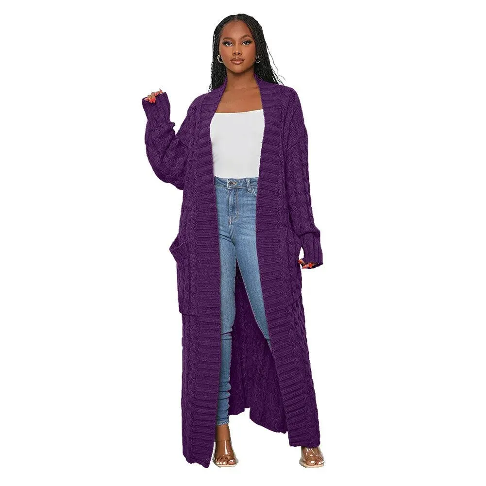 Trendy Knitted Cardigan Loose V-Neck Sweater Jacket