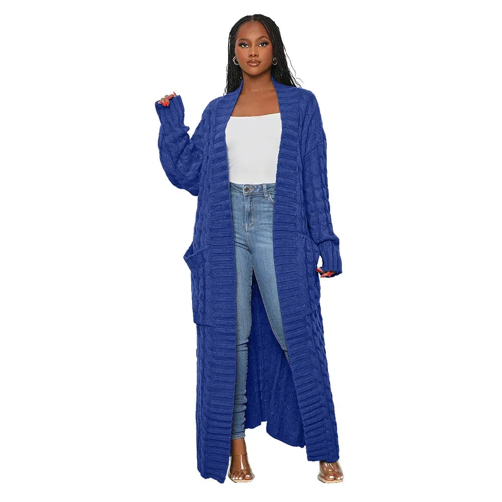 Trendy Knitted Cardigan Loose V-Neck Sweater Jacket