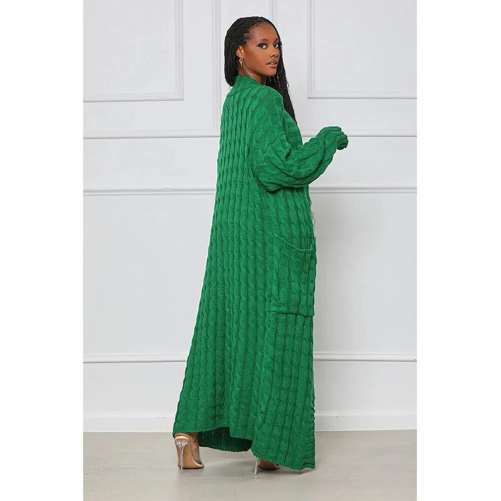 Trendy Knitted Cardigan Loose V-Neck Sweater Jacket