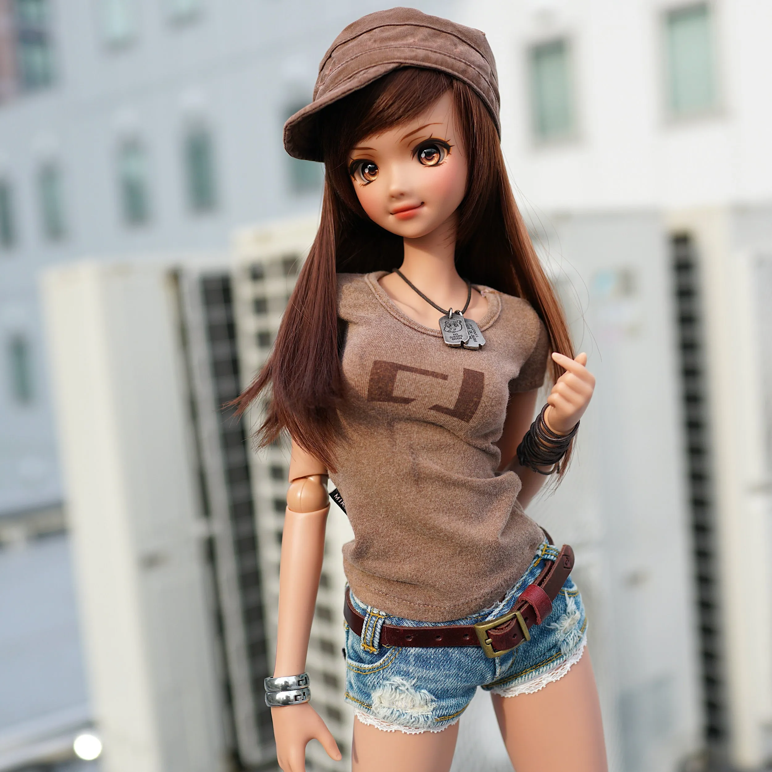 Weathered CJ T-Shirt (Brown)