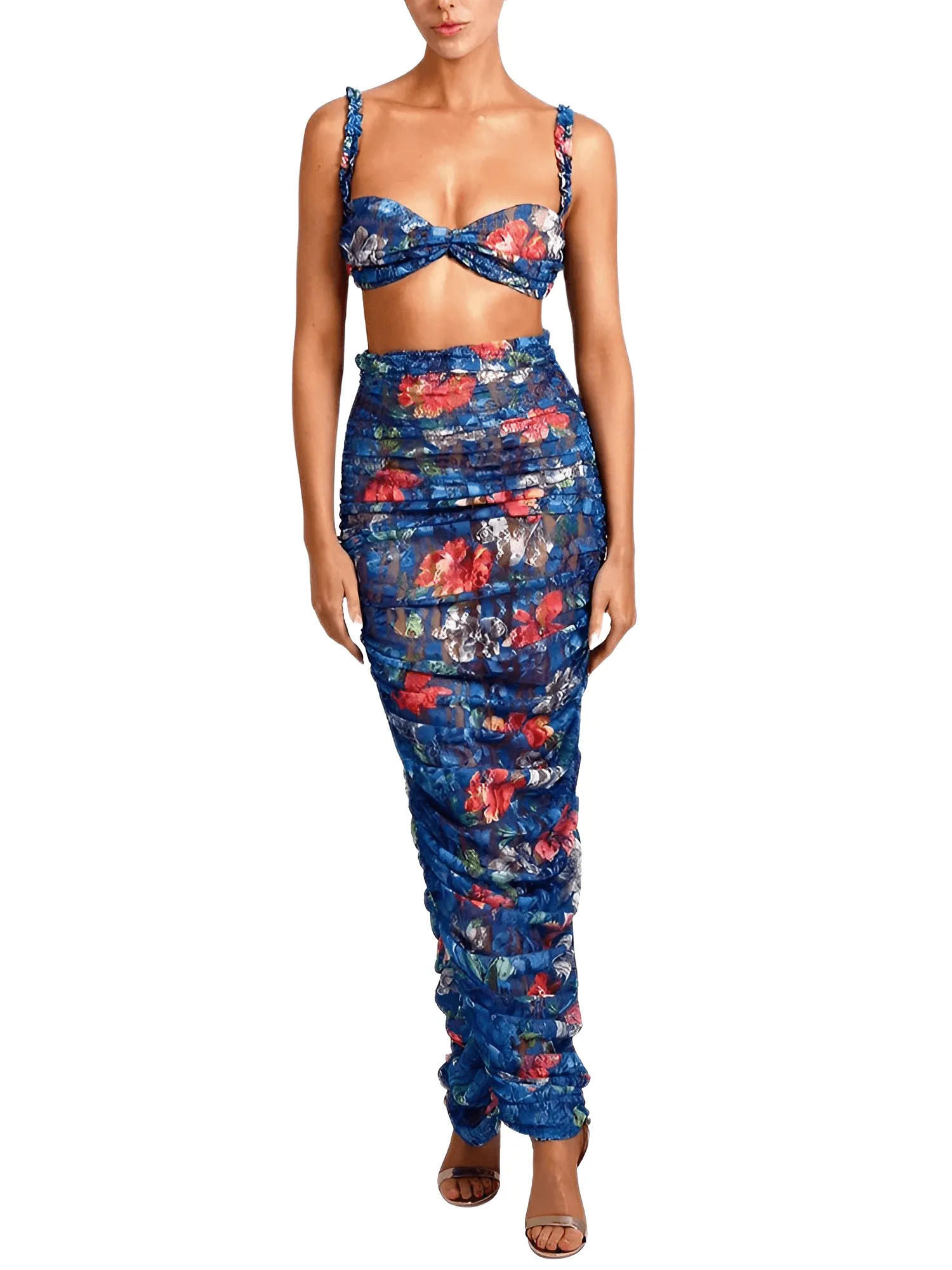Women's Sleeveless Top & Skirt Sets Sexy Two-Piece Set High Quality Fashion