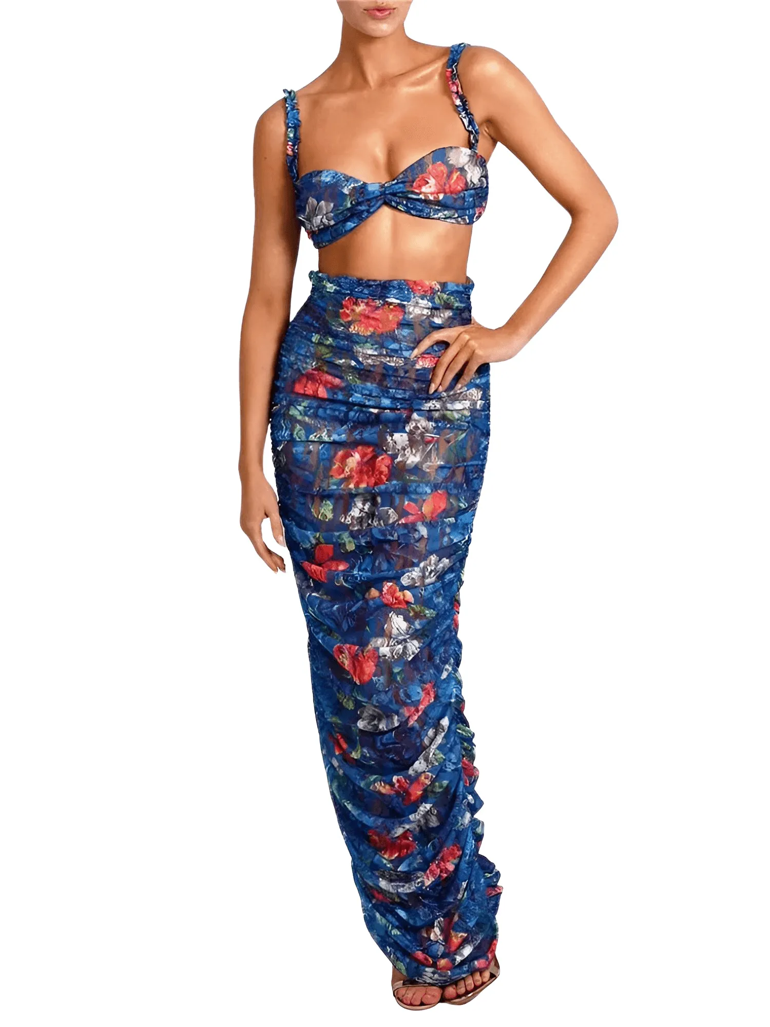 Women's Sleeveless Top & Skirt Sets Sexy Two-Piece Set High Quality Fashion