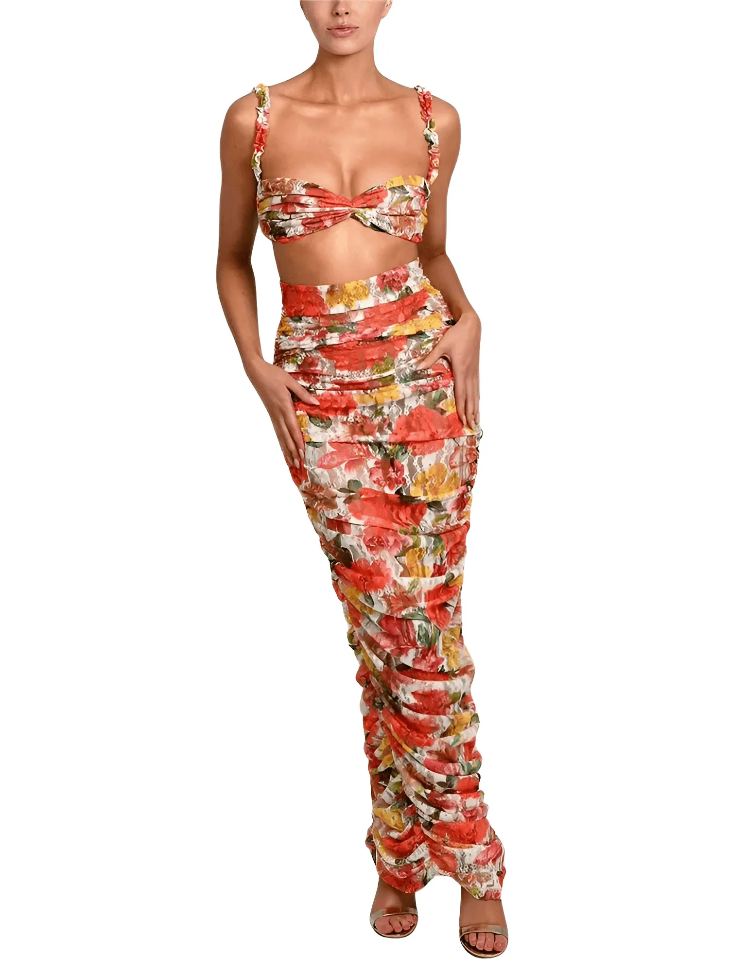 Women's Sleeveless Top & Skirt Sets Sexy Two-Piece Set High Quality Fashion