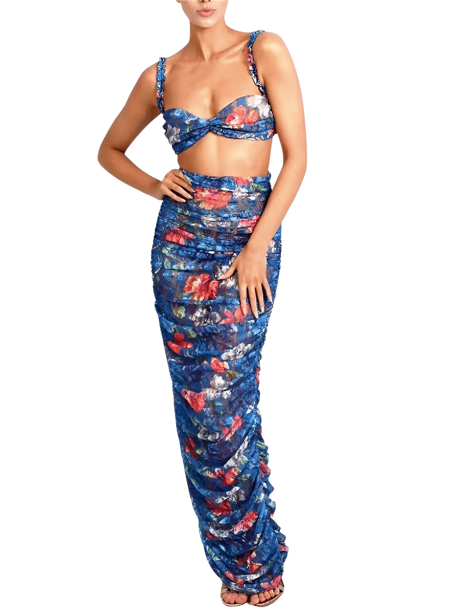 Women's Sleeveless Top & Skirt Sets Sexy Two-Piece Set High Quality Fashion