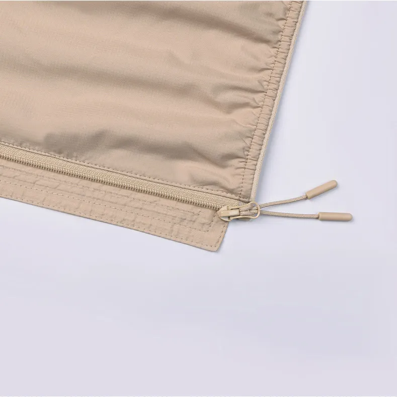 Zip-Up Hooded Light-Weight Windbreaker