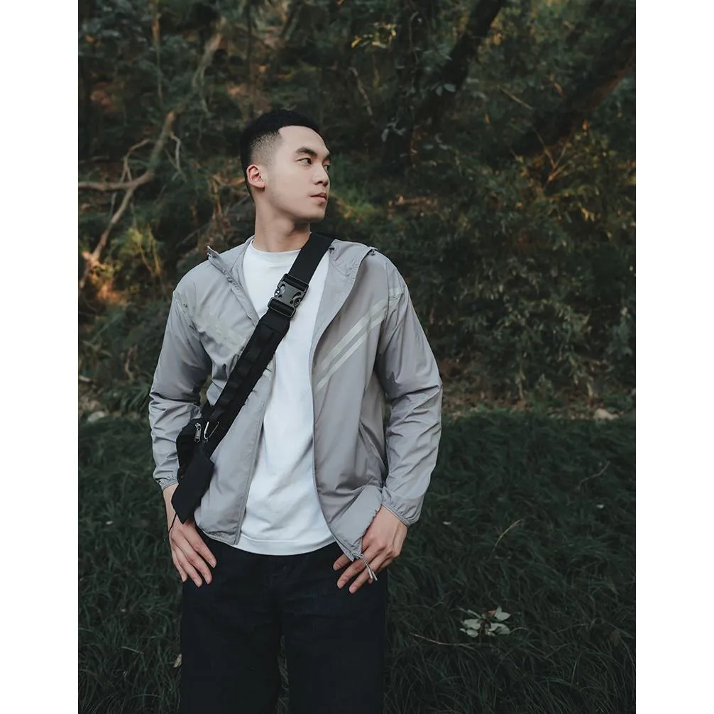 Zip-Up Hooded Light-Weight Windbreaker