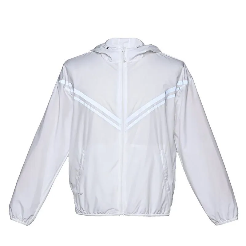 Zip-Up Hooded Light-Weight Windbreaker